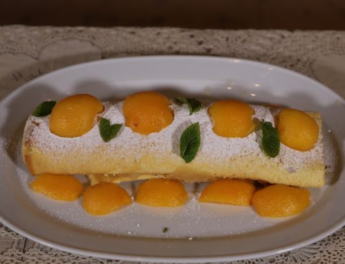 Brazo de gitano con mermelada de níspero